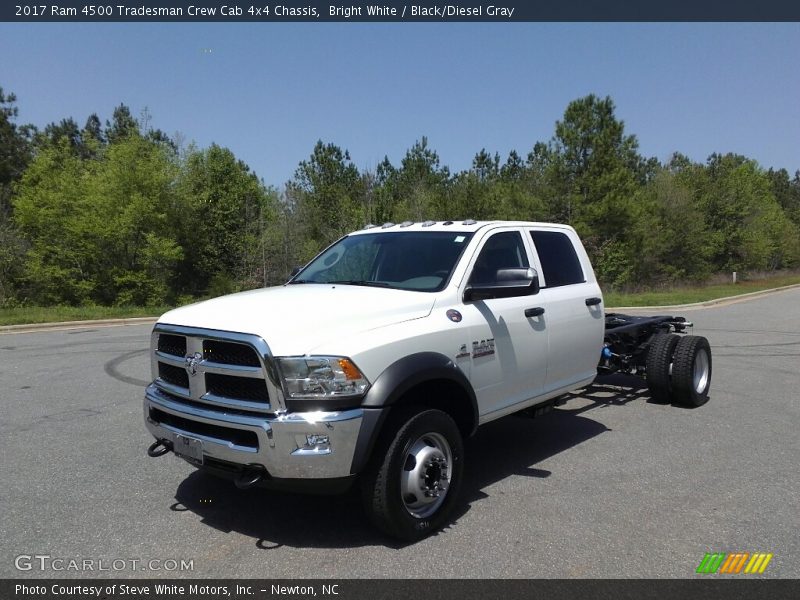 Bright White / Black/Diesel Gray 2017 Ram 4500 Tradesman Crew Cab 4x4 Chassis