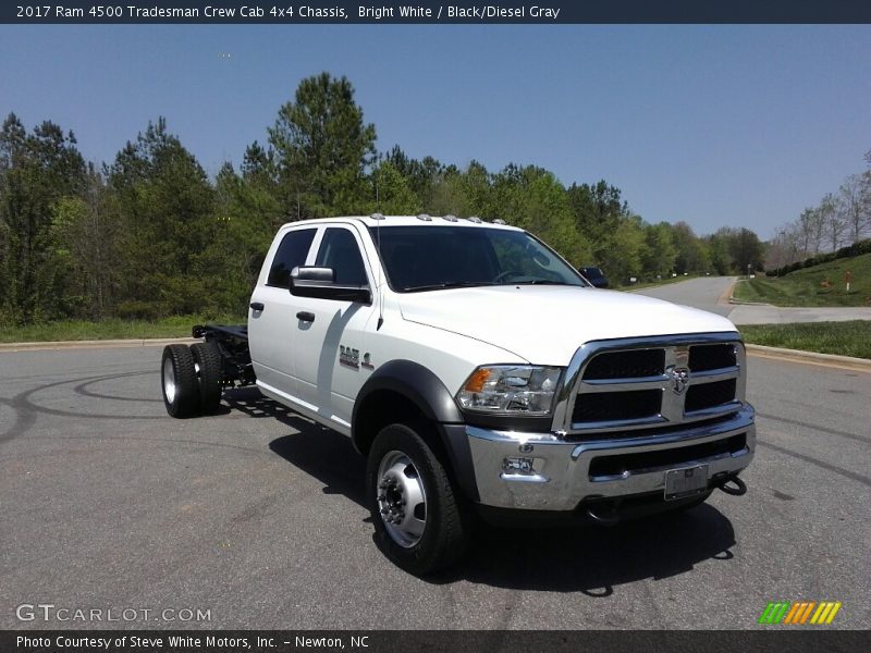 Bright White / Black/Diesel Gray 2017 Ram 4500 Tradesman Crew Cab 4x4 Chassis
