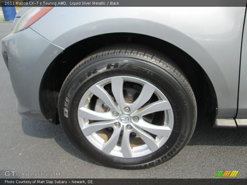 Liquid Silver Metallic / Black 2011 Mazda CX-7 s Touring AWD