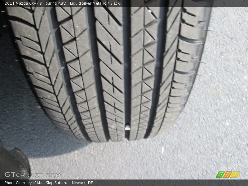 Liquid Silver Metallic / Black 2011 Mazda CX-7 s Touring AWD