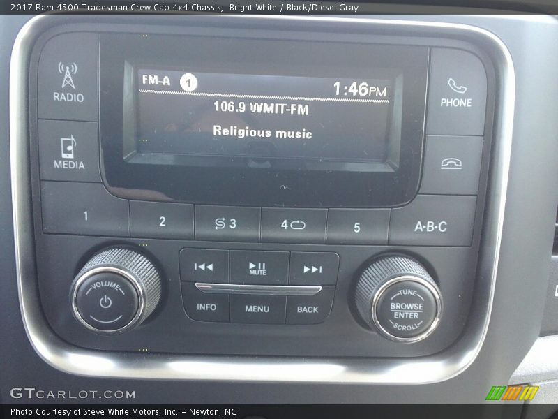 Bright White / Black/Diesel Gray 2017 Ram 4500 Tradesman Crew Cab 4x4 Chassis