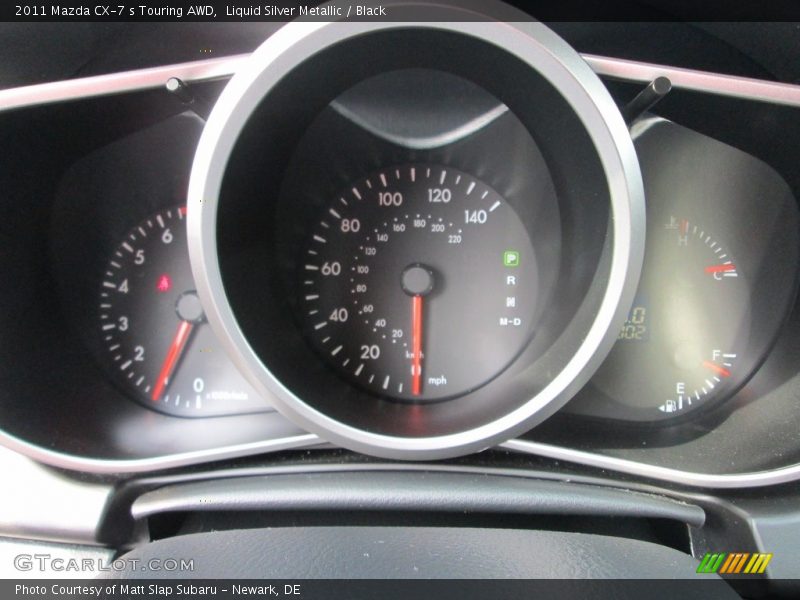 Liquid Silver Metallic / Black 2011 Mazda CX-7 s Touring AWD