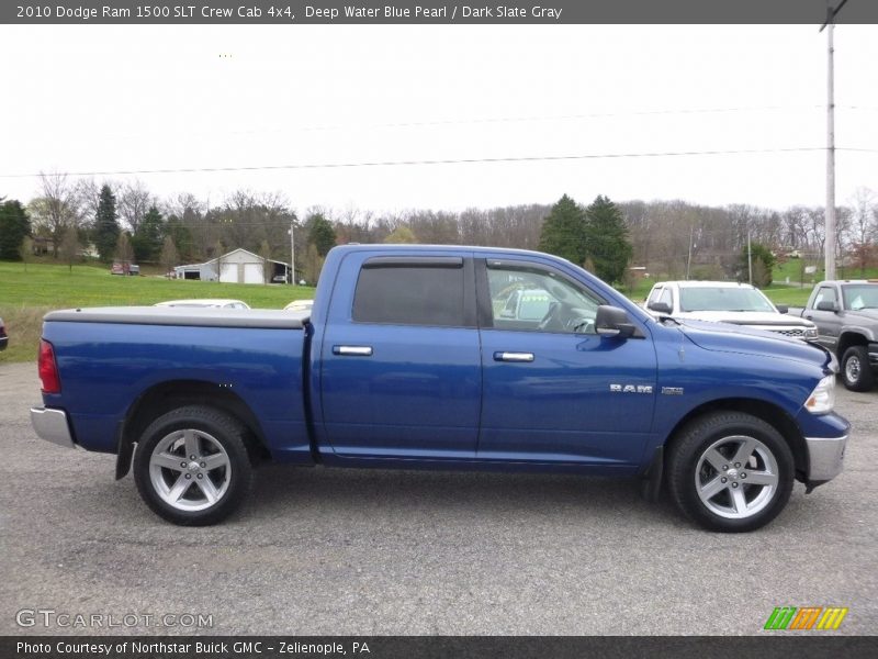 Deep Water Blue Pearl / Dark Slate Gray 2010 Dodge Ram 1500 SLT Crew Cab 4x4