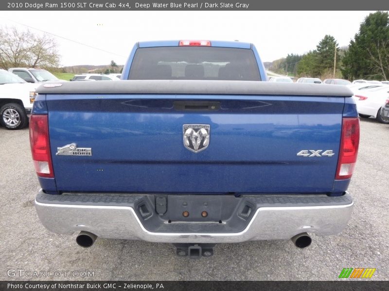 Deep Water Blue Pearl / Dark Slate Gray 2010 Dodge Ram 1500 SLT Crew Cab 4x4