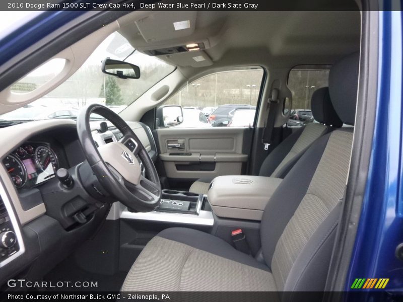 Deep Water Blue Pearl / Dark Slate Gray 2010 Dodge Ram 1500 SLT Crew Cab 4x4
