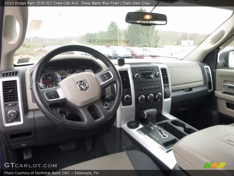 Deep Water Blue Pearl / Dark Slate Gray 2010 Dodge Ram 1500 SLT Crew Cab 4x4