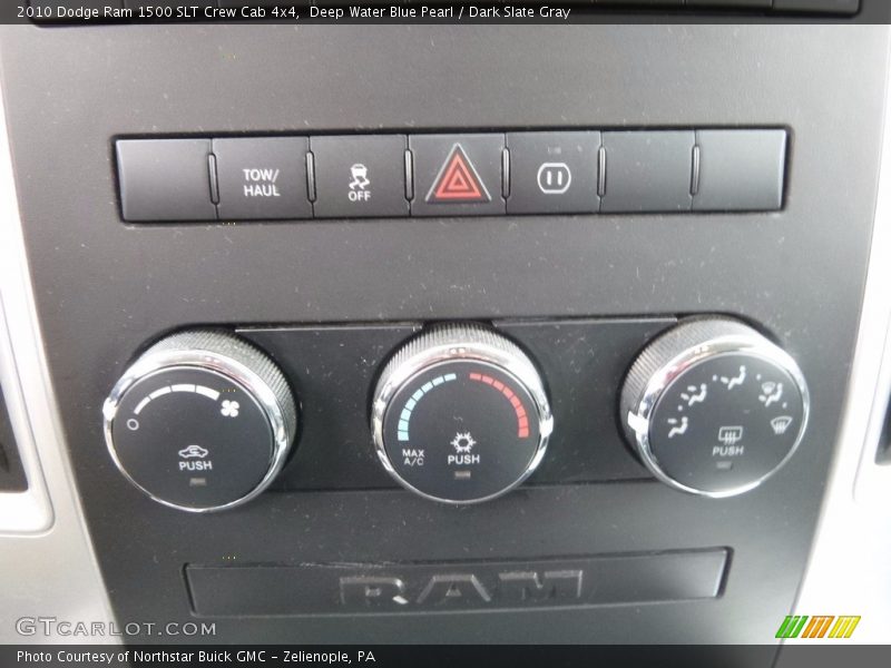 Deep Water Blue Pearl / Dark Slate Gray 2010 Dodge Ram 1500 SLT Crew Cab 4x4