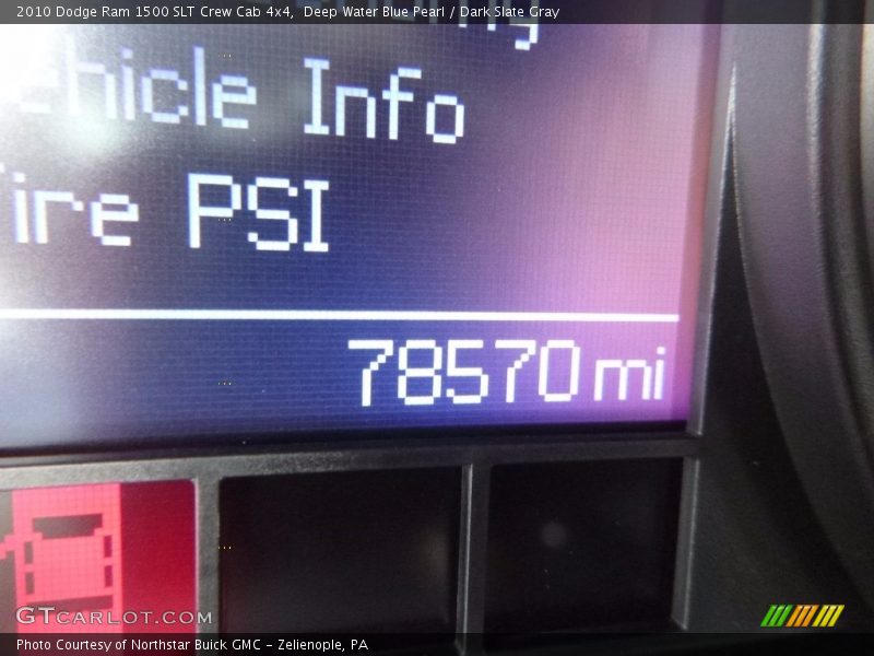 Deep Water Blue Pearl / Dark Slate Gray 2010 Dodge Ram 1500 SLT Crew Cab 4x4