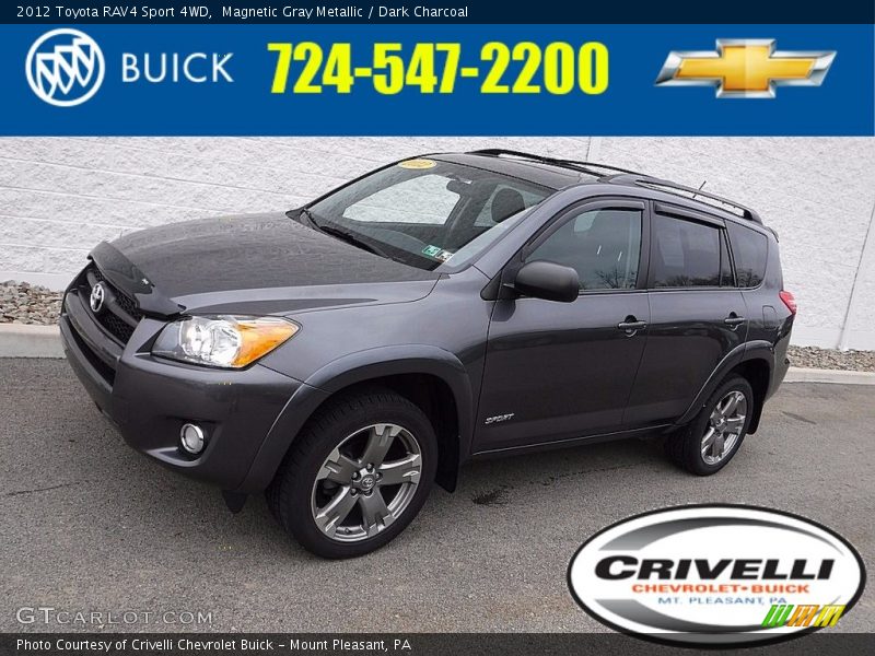 Magnetic Gray Metallic / Dark Charcoal 2012 Toyota RAV4 Sport 4WD