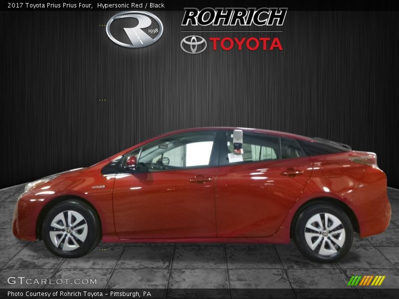 Hypersonic Red / Black 2017 Toyota Prius Prius Four