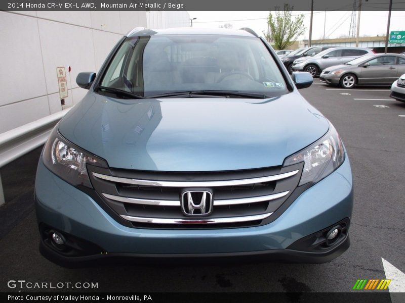 Mountain Air Metallic / Beige 2014 Honda CR-V EX-L AWD