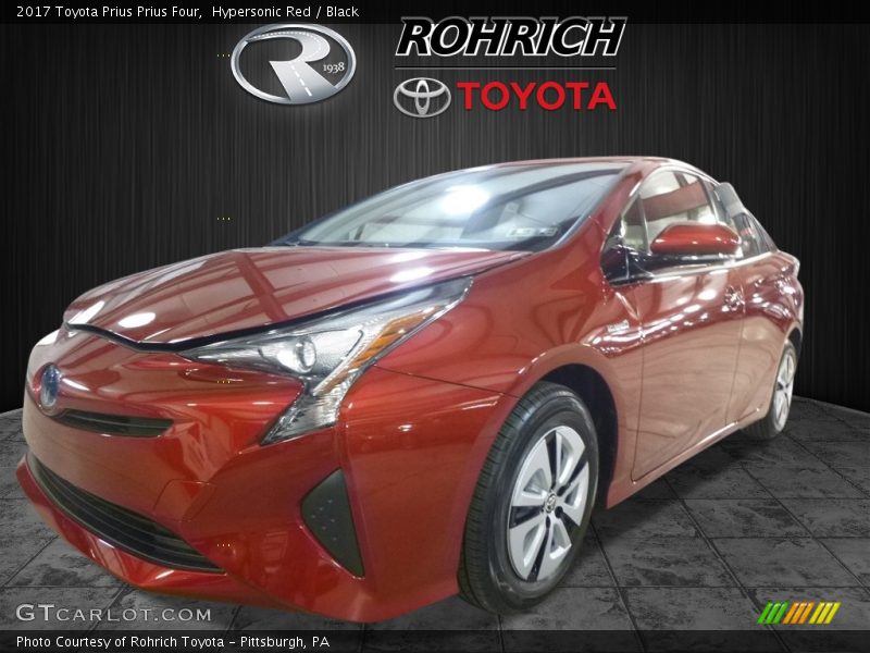 Hypersonic Red / Black 2017 Toyota Prius Prius Four