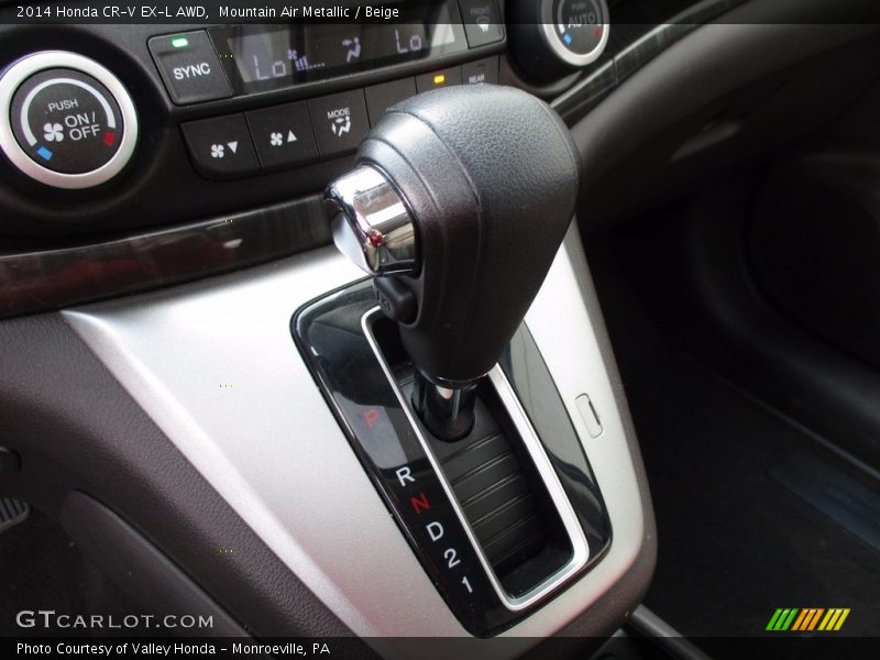 Mountain Air Metallic / Beige 2014 Honda CR-V EX-L AWD