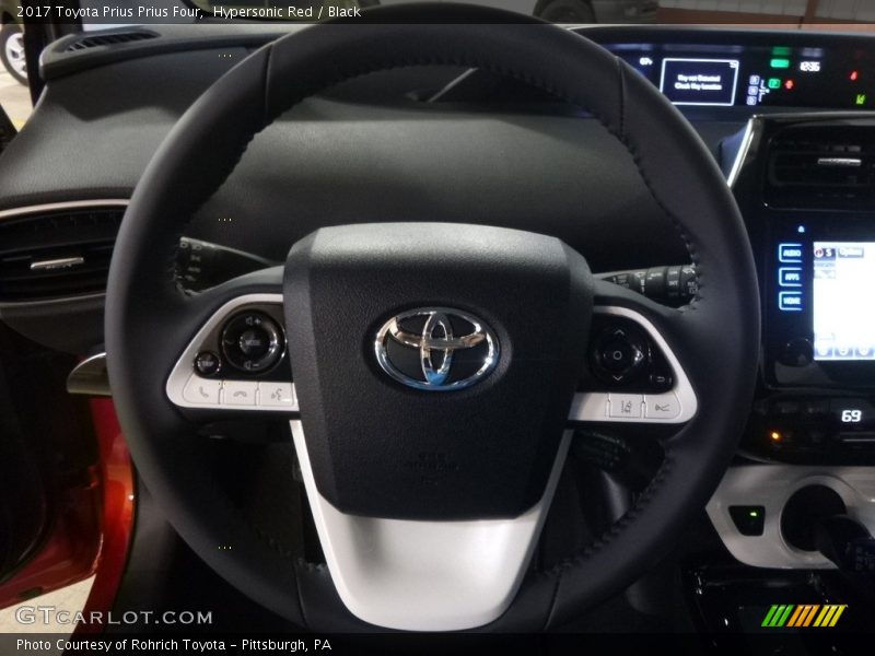Hypersonic Red / Black 2017 Toyota Prius Prius Four