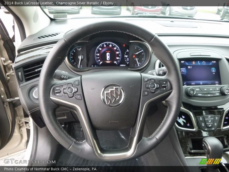 Champagne Silver Metallic / Ebony 2014 Buick LaCrosse Leather
