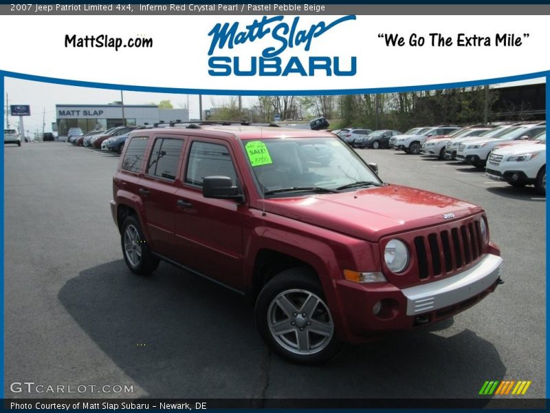 Inferno Red Crystal Pearl / Pastel Pebble Beige 2007 Jeep Patriot Limited 4x4