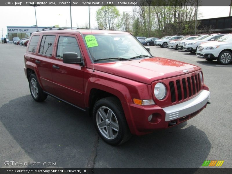 Inferno Red Crystal Pearl / Pastel Pebble Beige 2007 Jeep Patriot Limited 4x4
