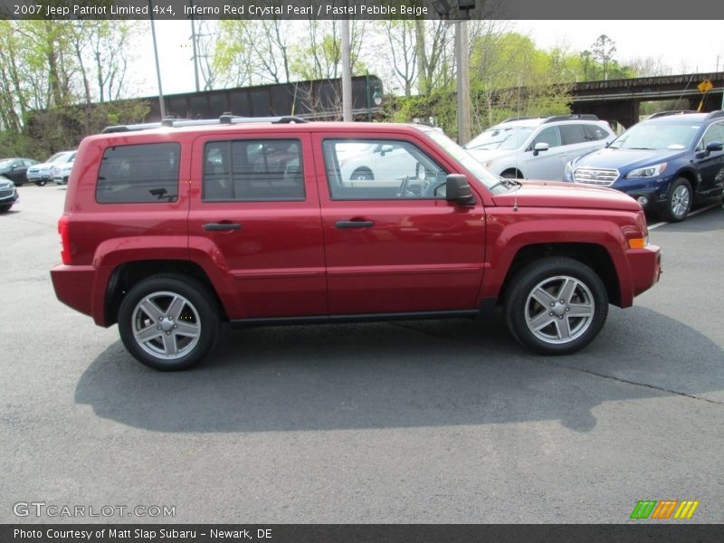 Inferno Red Crystal Pearl / Pastel Pebble Beige 2007 Jeep Patriot Limited 4x4