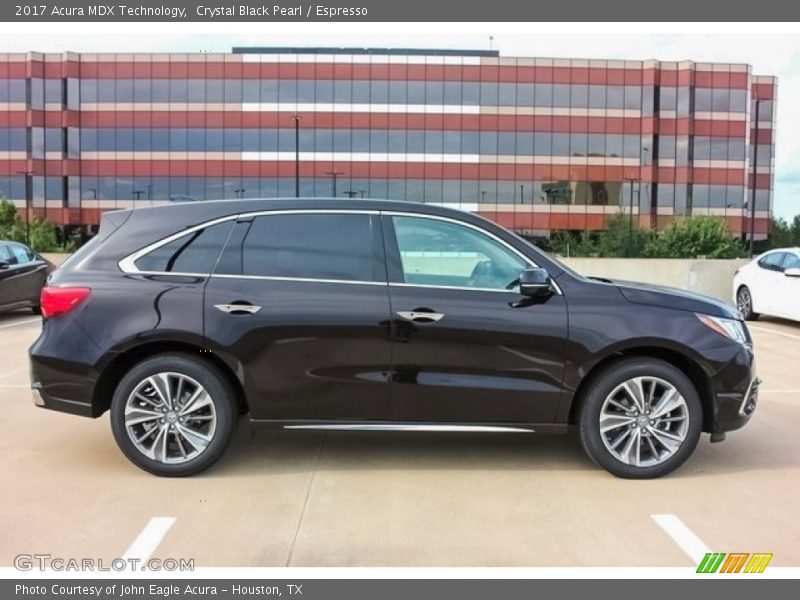 Crystal Black Pearl / Espresso 2017 Acura MDX Technology