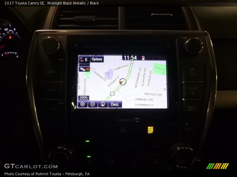 Midnight Black Metallic / Black 2017 Toyota Camry SE