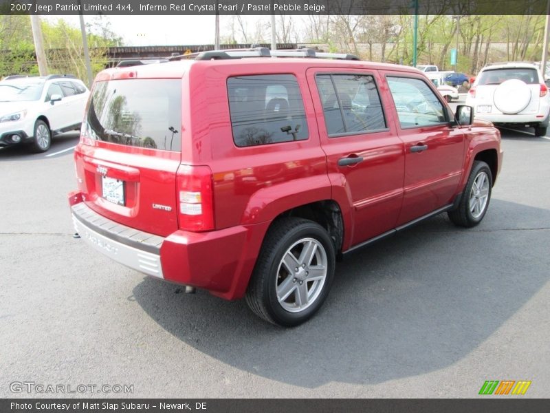 Inferno Red Crystal Pearl / Pastel Pebble Beige 2007 Jeep Patriot Limited 4x4