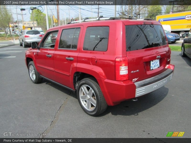 Inferno Red Crystal Pearl / Pastel Pebble Beige 2007 Jeep Patriot Limited 4x4