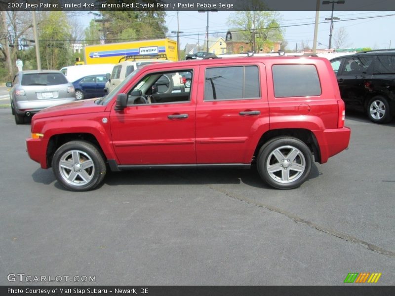 Inferno Red Crystal Pearl / Pastel Pebble Beige 2007 Jeep Patriot Limited 4x4