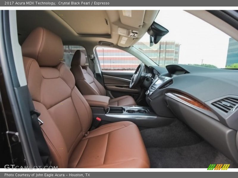 Crystal Black Pearl / Espresso 2017 Acura MDX Technology