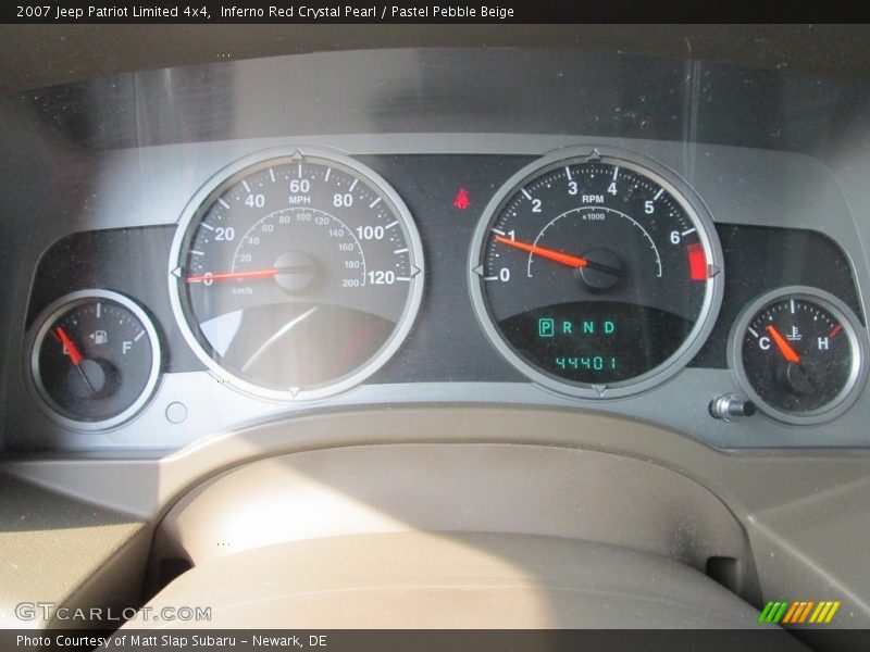 Inferno Red Crystal Pearl / Pastel Pebble Beige 2007 Jeep Patriot Limited 4x4