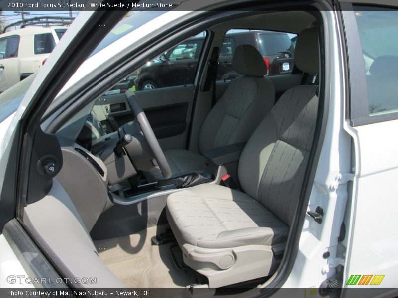 White Suede / Medium Stone 2010 Ford Focus SE Sedan