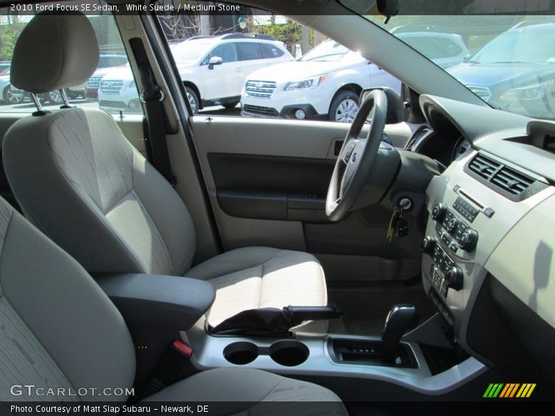 White Suede / Medium Stone 2010 Ford Focus SE Sedan