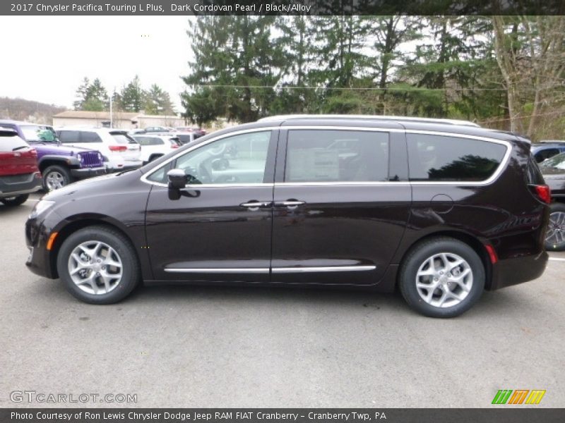 Dark Cordovan Pearl / Black/Alloy 2017 Chrysler Pacifica Touring L Plus