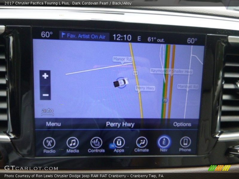 Dark Cordovan Pearl / Black/Alloy 2017 Chrysler Pacifica Touring L Plus