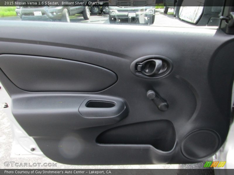 Brilliant Silver / Charcoal 2015 Nissan Versa 1.6 S Sedan