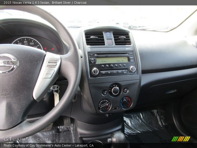 Brilliant Silver / Charcoal 2015 Nissan Versa 1.6 S Sedan