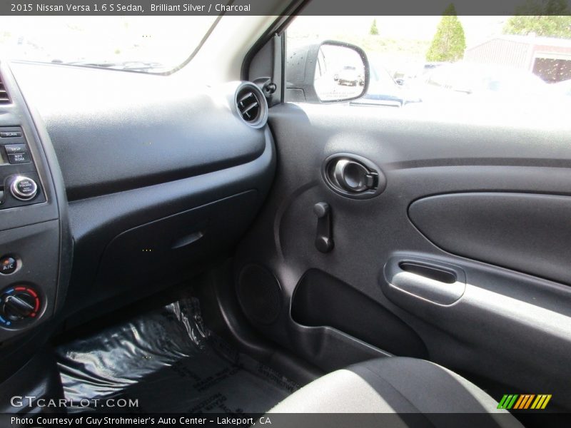 Brilliant Silver / Charcoal 2015 Nissan Versa 1.6 S Sedan