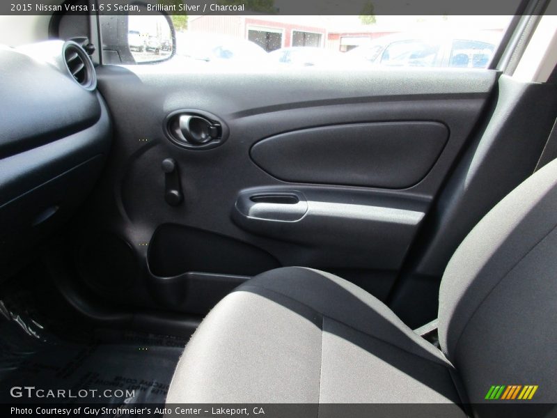 Brilliant Silver / Charcoal 2015 Nissan Versa 1.6 S Sedan