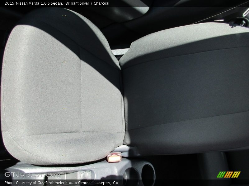 Brilliant Silver / Charcoal 2015 Nissan Versa 1.6 S Sedan