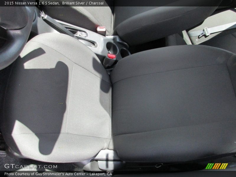 Brilliant Silver / Charcoal 2015 Nissan Versa 1.6 S Sedan