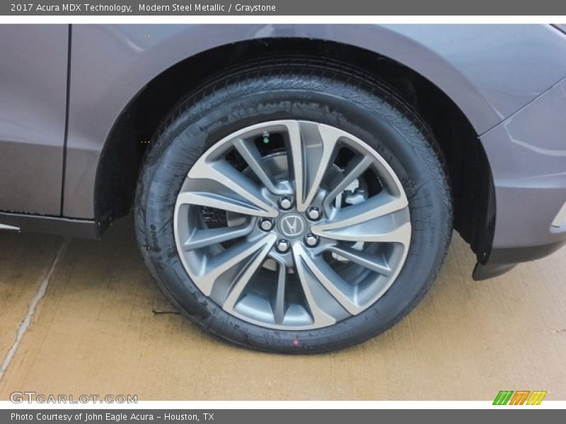 Modern Steel Metallic / Graystone 2017 Acura MDX Technology