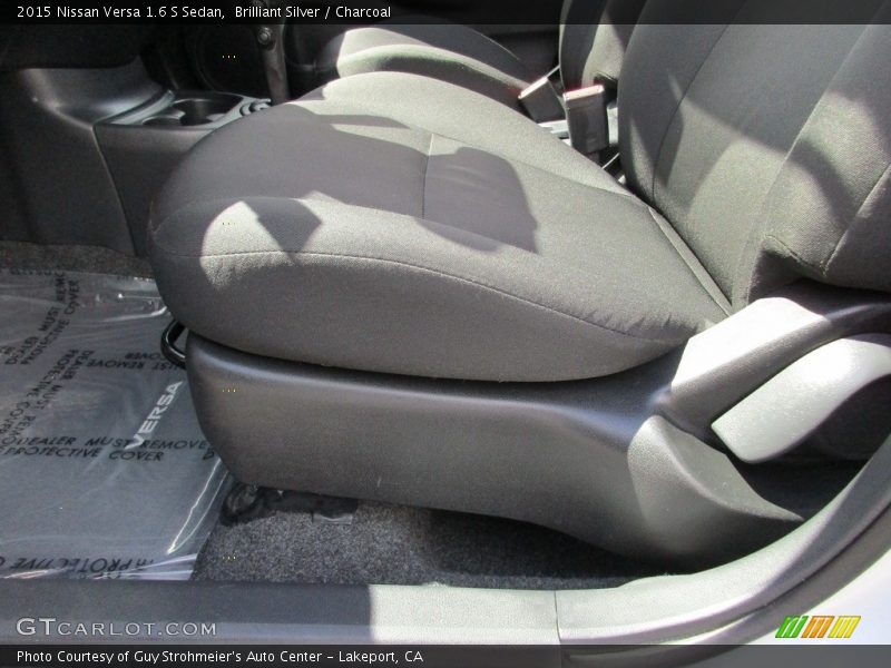 Brilliant Silver / Charcoal 2015 Nissan Versa 1.6 S Sedan