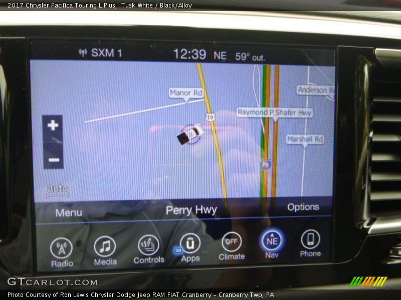 Tusk White / Black/Alloy 2017 Chrysler Pacifica Touring L Plus