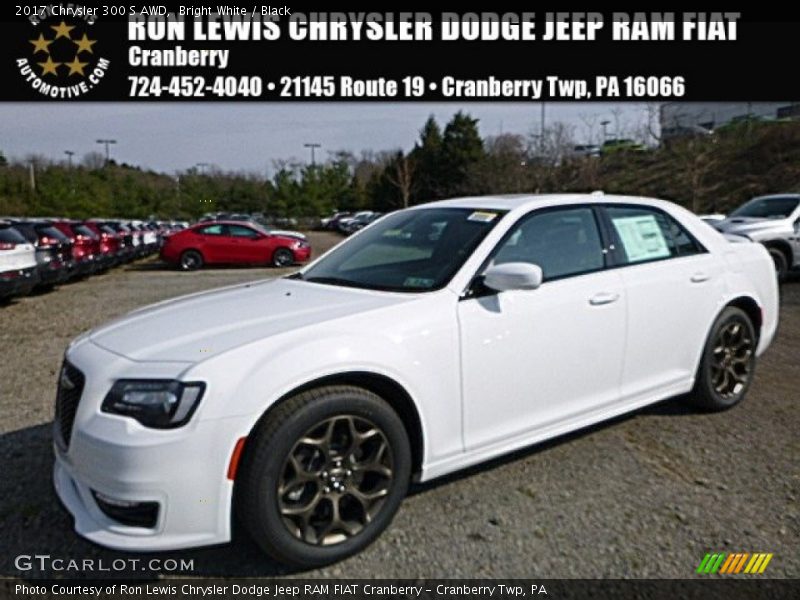 Bright White / Black 2017 Chrysler 300 S AWD