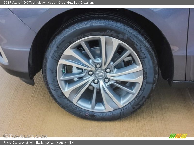 Modern Steel Metallic / Graystone 2017 Acura MDX Technology