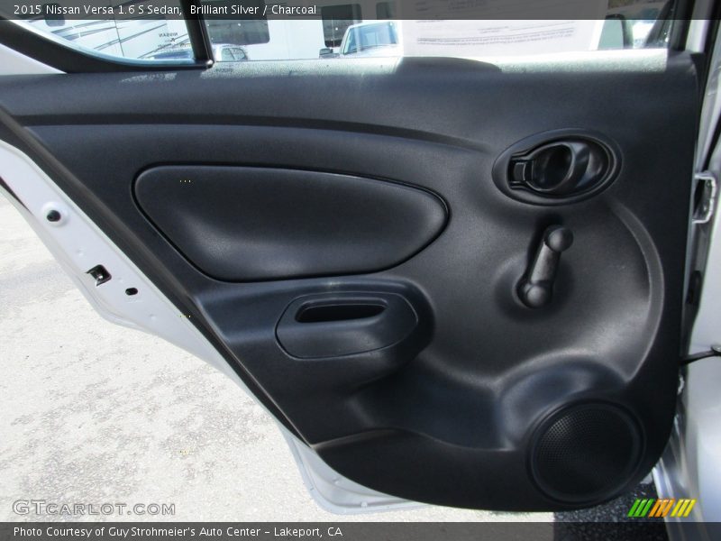 Brilliant Silver / Charcoal 2015 Nissan Versa 1.6 S Sedan