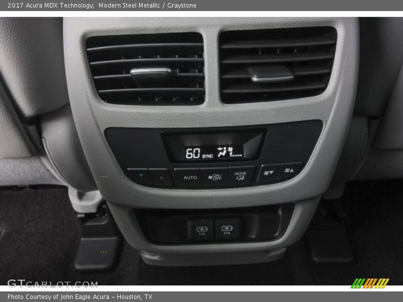 Modern Steel Metallic / Graystone 2017 Acura MDX Technology