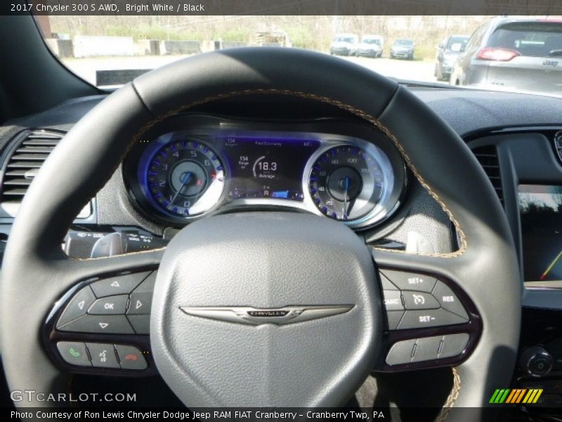 Bright White / Black 2017 Chrysler 300 S AWD