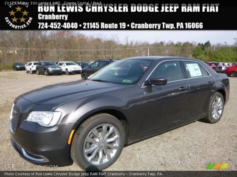 Granite Crystal / Black 2017 Chrysler 300 Limited AWD