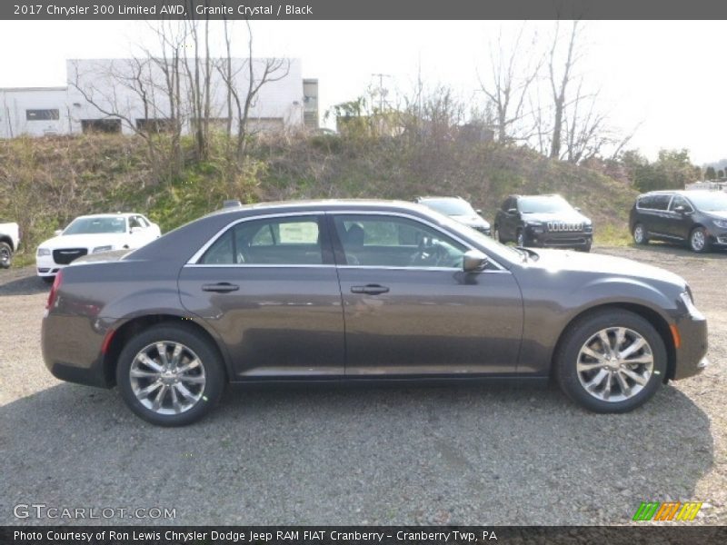 Granite Crystal / Black 2017 Chrysler 300 Limited AWD
