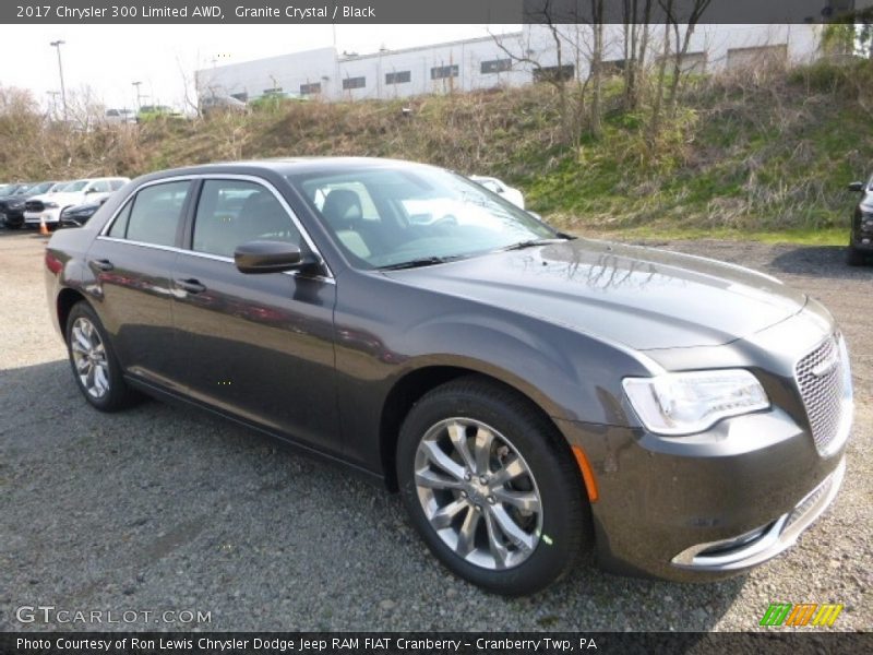 Granite Crystal / Black 2017 Chrysler 300 Limited AWD